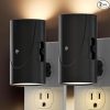 Amazon:$4.99 ($12.99)Modern LED Night Light Plug into Wall, Dusk to Dawn Sensor, Adjustable Brightness (0-100LM), Soft White 3000K, Dimmable Night Lights for Bedroom, Hallway, Stairway, Bathroom, Nursery, 2 Pack, Black