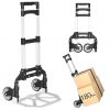 Amazon:$39.64 ($47.05)Folding Hand Truck - Aluminum Portable Dolly Cart with Telescopic Handle, Bungee Cord - Compact Lightweight Foldable Luggage Cart for Moving, Home, Auto, 180lbs, Black