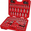 Amazon:$62.98 ($109.00)CRAFTSMAN Mechanics Tool Set 105 Pcs, Standard (SAE) and Metric with Case , 1/4 and 3/8 Inch Drive Car Tool Kit( CMMT12123)