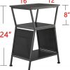 Amazon:$28.99 ($38.99)End Table with Storage Bag, Three-Tier Trapezoidal Side Table with Storage Bag, Corner Table Sofa End Table for Living Room Bedroom