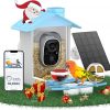 Amazon:$29.99 ($89.99)HARYMOR Smart Bird Feeder with Camera Solar Powered, Birdfeeder Cam for Outside, AI Species Identify, 2K Live View, Instant Arrival Alerts, Bird Lover Gifts, Blue