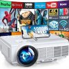 Amazon:$49.94 ($189.99)Projector with WiFi and Bluetooth, Outdoor Portable Mini Movie Projector by YOWHICK with 5G WiFi, Native 1080P 9500L and 4K Support for HDMI, VGA, USB, Laptop, iOS & Android Phone