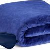 Amazon : $9.99 ($24.99) Travel Blanket, Airplane Blanket, Ultra-Soft, Warm & Lightweight, 65x40 in, Outdoor Blanket Essentials for Women, Men & Kids, Included Eye Mask, Luggage Sleeve & Backpack Clip Grey