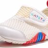 Amazon:$11.99 ($39.99)KATETU Toddler Wide Toe Box Shoes Baby Boys Girls First Walking Shoes Kids Breathable Non-Slip Lightweight Tennis Casual Indoor Outdoor Sneakers White Yellow