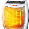 Amazon:$25.37 ($30.99)Portable Ceramic Space Heater w/Thermostat, 1500W Indoor Electric Space Heater Fan with Overheat and Tip-Over Protection, Heat Up 200 Square Feet for Office Room Dorm Use, Silver