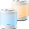 Amazon : $18.35 ($39.99) Homvana Small Humidifiers for Bedroom - 2 Packs 1.5L Cool Mist Top Fill Humidifier for Baby Nursery, Essential Oil Diffuser, 3 in 1 for Home Plants Offices and Grow Tents, 7 Color Lights, Ultrasonic