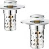 Amazon:  $7.10 ($14.99)  2 Pcs Bathroom Sink Drain Strainer, Universal Pop Up Stopper
