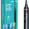 Amazon : $7.99 ($12.99) COSLUS Sonic Electric Toothbrush for Adults: 3 Intensities & 5 Modes Customized for Effective Yet Gentle Cleaning - 2 Types of Heads for Gentle or Daily Care, Travel & Family Home Use, Black, 1PC