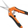 Amazon : $5.99 ($9.99)  VIVOSUN 6.5 Inch Gardening Scissors Hand Pruner Pruning Shear with Straight Stainless Steel Blades Orange 1-Pack