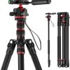Amazon : $35.99 ($49.99) NEEWER Basics Camera Tripod Monopod, 77'' Compact Lightweight Travel DSLR Video Stand, 360° Ball Head, Arca Type QR Plate, Reversible Legs & Inverted Central Axis, 13lb Max Load, TP08