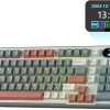 Amazon : $71.89 ($99.99) RK ROYAL KLUDGE S98 Mechanical Keyboard w/Smart Display & Knob, Top Mount 96% Wireless Mechanical Keyboard BT/2.4G/USB-C, Hot Swappable, Software Support, Creamy Sounding, 98 Keys