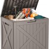 Amazon:  $19.99 ($35.99) 32 Gallon Outdoor Deck Box,Storage Lockable Waterproof Patio