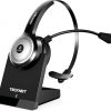 Amazon:$29.99 ($59.99)TECKNET Wireless Headset for Work, 40Hrs Worktime AI Noise Cancelling Computer Headphones with Charging Base, Bluetooth Headset with Mic & USB Dongle for PC/Laptop/Call Center