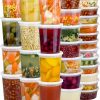 Amazon: $23.98 ($29.99) 60 Sets (120-Piece) Deli Containers w/ Lids, 32/16/8 oz X 20 Set Each