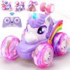 Amazon: $10.44 ($23.99)  Unicorn Remote Control Car for Girls, 360°Rotating 4WD Stunt