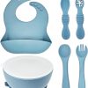 Amazon : $10.49 ($14.99) HippoBaby 6 Piece Baby Bowls With Suction and Lids | Toddler Bowl Set with 1 Bowl, 1 Bib, 2 Baby Spoons, 1 Large Spoon, 1 Large Fork, Baby Feeding Essentials (1, Light Blue)