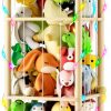 Amazon : $24.74 ($45.99) Hsenowi Stuffed Animal Storage Zoo Organizer Natural Pine Plushies Storage with Elastic Bands Vertical Wood Toy Holder Mesh Net Space Saving Design for Playroom Nursery Kids Bedroom
