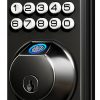 Amazon : $39.98 ($69.99) Veise Fingerprint Keyless Entry Door Lock, Auto Lock, Electronic Keypad Deadbolt for Front Door, Biometric, Anti-Peeking Password, Easy Install, Matte Black