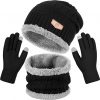 Amazon : $5.99 ($12.99)   Winter Beanie Hat Scarf and Gloves Set For Men Women，Warm Beanie Hat Soft Neck Scarf and Touch Screen Gloves for Cold Weather