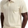 Amazon : $19.99 ($24.99) PJ PAUL JONES Mens Knit Polo Shirts Short Sleeve Textured Shirt Casual Collared Polo Shirts for Summer
