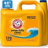 Amazon : $14.98 ($15.99) ARM & HAMMER Liquid Laundry Detergent, Clean Burst Fresh, 170 fl oz, 170 Loads, HE Laundry Detergent Liquid