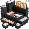 Amazon: $11.99 ($19.99)  25 PCS Plastic Drawer Organizers Set, 4 Sizes Vanity Organizer