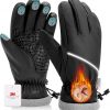 Amazon : $8.49 ($19.99)  AOPREL Winter Gloves Men Women Waterproof Warm Ski Gloves for Cold Weather Windproof Snow Touch Screen Gloves for Running Cycling Outdoor Work & Sports