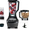 Amazon : $163.00 ($199.99)  Ninja Blender, Food Processor, Blender for-Smoothies, Includes Pitcher, Smoothie Cup, and 8-Cup Bowl, Salsa, Dough, Shakes, Slush, and Frozen Drinks, Mega Kitchen System, 120 Volts, Black, BL770AMZ