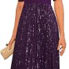 Amazon : $59.99 ($103.99)  GRACE KARIN Women's Sequin V Neck Ruffle Sleeve Empire Waist Sparkly Glitter A Line Cocktail Formal Dresses