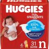 Amazon : $6.18 ($12.29)  Huggies Size Newborn Diapers, Little Snugglers Baby Diapers, Size Newborn (up to 10 lbs), 31 Count, Packaging May Vary
