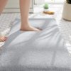 Amazon : $5.99 ($7.99) MINIDEAR Bathroom Rugs 24x17 Light Grey - Thick Elastic Foam Bath Mat, Ultra Soft & Plush Fluffy, Non-Slip, Quick Dry, Absorbent Washable Floor Microfiber Mat for Tub, Home Decor Accessories