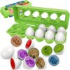 Amazon:$8.49 ($16.99)WEEJOYGAM Easter Dinosaur Eggs Toys for Toddlers 1-3, Dino Egg Kids Color Sorting Shape Matching Game, Sensory Learning Montessori Toys for 1 2 3 Year Old Boy Girl Easter Basket Stuffers Birthday Gift