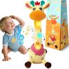Amazon:$15.49 ($30.99)LUKETURE Dancing Talking Giraffe Toy Stuffed Plush, Cute Interactive Talking Giraffe Gift for Girls Boys Kids, Musical Baby Toys Singing 10 Children's Song Repeats What You Say (Dancing Giraffe)