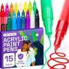 Amazon:$6.99 ($9.99)ARTISTRO Muticolor Acrylic Paint Pens - Multisurface Markers for Glass, Rock, Fabric, Wood, Plastic & More - Extra Fine
