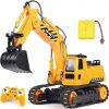 Amazon:$14.99 ($32.99)DOUBLE E RC Excavator Toy - 2 Batteries, 2.4GHz, 6-in-1 Realistic Digging/360° Rotation, 20M Range Sandbox Construction Toys - Birthday Gift for Boys 3-14 Year Olds