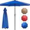 Amazon:  $29.98 ($49.99) 9ft Patio Umbrella with Tilt and Crank Button & 8 Sturdy Ribs