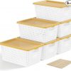Amazon:  $17.49 ($34.99) Plastic Storage Bins with Latching Lids,6 Pack