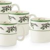 Amazon: $7.50 ($29.99) Christmas Tree Collection Holly Mugs, Set of 4-9 Oz