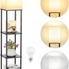 Amazon: $25.75 ($52.99)  Floor Lamps with Shelves for Living Room, 3-Tier Square Modern Standing Lamp