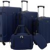 Amazon:$131.57 ($206.00)Travelers Club Chicago Hardside Expandable Spinner Luggages, Navy Blue, 5 Piece Set, TCL-77995-410
