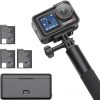 Amazon:$369.00 ($449.00)DJI Osmo Action 5 Pro Adventure Combo, Action Camera 4K with 1/1.3'' Sensor, 12h Extended Battery Life with 3 Batteries, Stabilization, Dual OLED Touchscreens, Mini Action Camera for Travel, Vlog