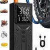 Amazon:  $11.99 ($34.99) Tire Inflator Portable Air Compressor, High-Speed 150PSI Cordless Air Pump