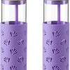 Amazon: $6.49 ($12.99) 2 Pcs 20 OZ Glass Tumbler Glass Water Bottle w/ Silicone Protective Sleeve