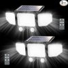 Amazon: $14.29 ($21.99) 2pk Solar Lights Outdoor, 3000LM 180 LED Motion Sensor Flood Lights