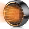 Amazon : $13.99 ($19.99)  Space Heater, Portable Electric 500W PTC Ceramic Heaters for Indoor Use, Efficient Fast Heating, Tip-Over & Overheat Protection, Quiet Small Mini Desk Heater for Bathroom Home Office Bedroom