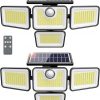 Amazon:  $16.73 ($35.99) 2Pk 4500LM Solar Lights Outdoor, 4 Adjustable Heads