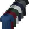 Amazon : $46.99 ($74.99) 7 Pack Polo Shirts for Men - Quick Dry Moisture Wicking Performance Short Sleeve Mens Golf Shirts for Casual Work