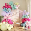 Amazon : $5.99 ($8.99) Wildflower Balloon Arch Kit, 124Pcs Pastel Balloon Arch Kit Includes Hot Pink Light Pink Blue Green Purple Yellow Balloons for Birthday Baby Shower Wedding Spring Summer Party Decorations