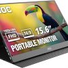 Amazon : $49.99 ($59.99)  AOC 16T20 Portable Monitor 15.6'' FHD 1080p IPS Display, USB-C Portable Laptop Screen, Mini HDMI, Built-in Speakers, Travel Monitor with Smart Cover, Compatible with Laptops, MacBook, PS5, Xbox