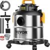 Amazon : $51.99 ($68.90)  VEVOR Stainless Steel Shop Vac Wet and Dry Vacuum Cleaner 5.5 Gallon 6 Peak HP - Powerful Suction with Blower Function & Attachments 2-in-1 Crevice Nozzle - Perfect for Car Carpet Debris Pet Hair